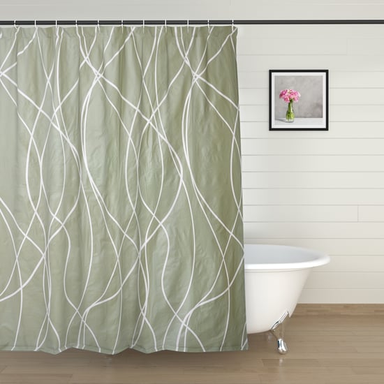Mekong Printed Shower Curtain with Hooks - 200x180cm