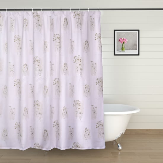 Nova Botanica Floral Print Shower Curtain with Hooks - 210x180cm