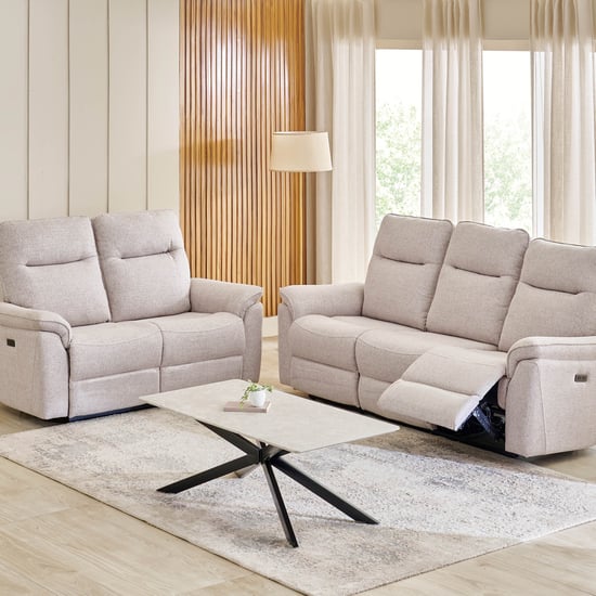 Artise Fabric 3+2 Seater Recliner Set - Beige