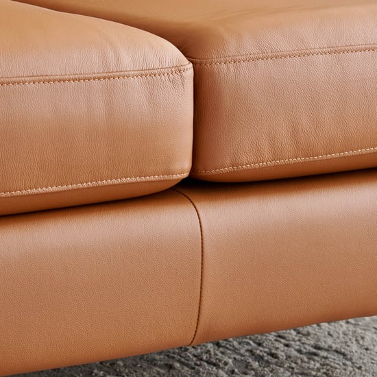 Parque NXT Half Leather 3+2 Seater Sofa Set - Tan