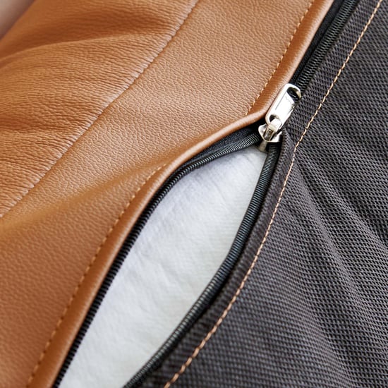 Parque NXT Half Leather 3+2 Seater Sofa Set - Tan