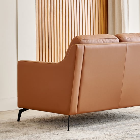 Parque NXT Half Leather 3+2 Seater Sofa Set - Tan