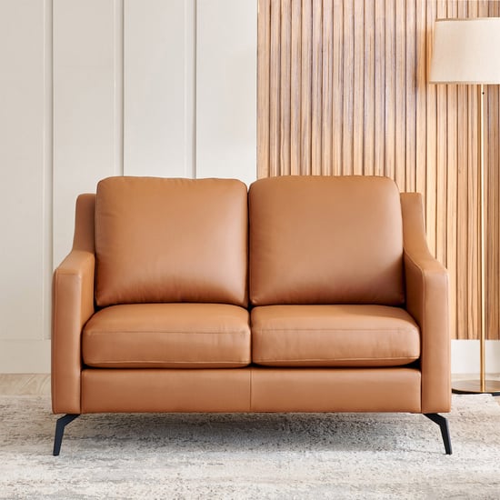 Parque NXT Half Leather 3+2 Seater Sofa Set - Tan