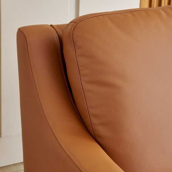 Parque NXT Half Leather 3+2 Seater Sofa Set - Tan