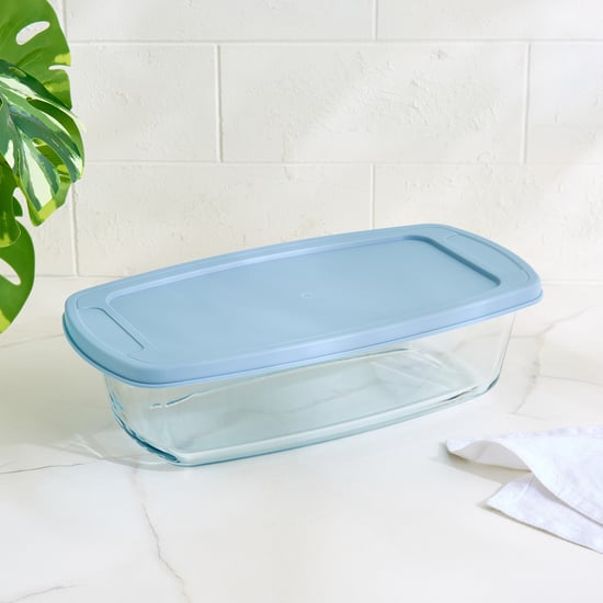 Bakers Pride Elara Borosilicate Glass Loaf Pan with Lid - 1.8L