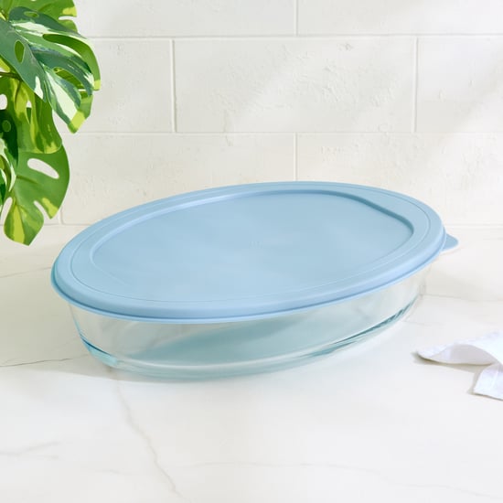 Bakers Pride Elara Borosilicate Glass Baking Dish with Lid - 2.4L