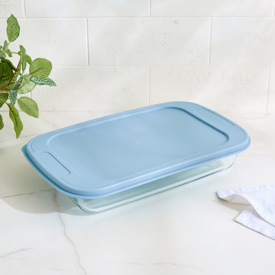 Bakers Pride Elara Borosilicate Glass Baking Dish with Lid - 1.6L