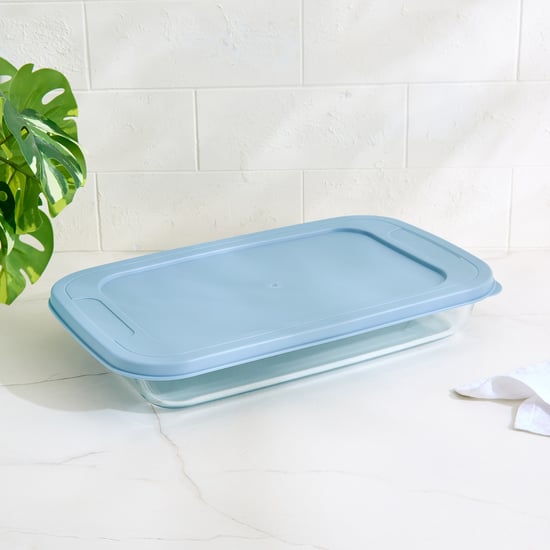 Bakers Pride Elara Borosilicate Glass Baking Dish with Lid - 2.2L