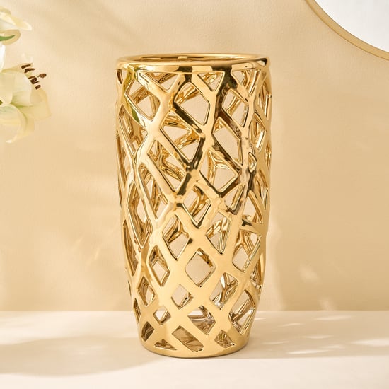 Canova Opt Arista Ceramic Cut-Out Vase