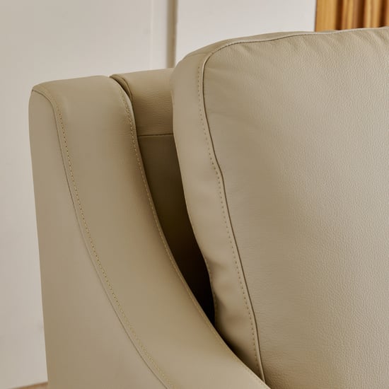 Parque NXT Half Leather 3+2 Seater Sofa Set - Cream