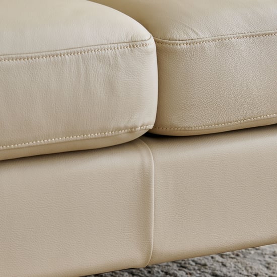 Parque NXT Half Leather 3+2 Seater Sofa Set - Cream
