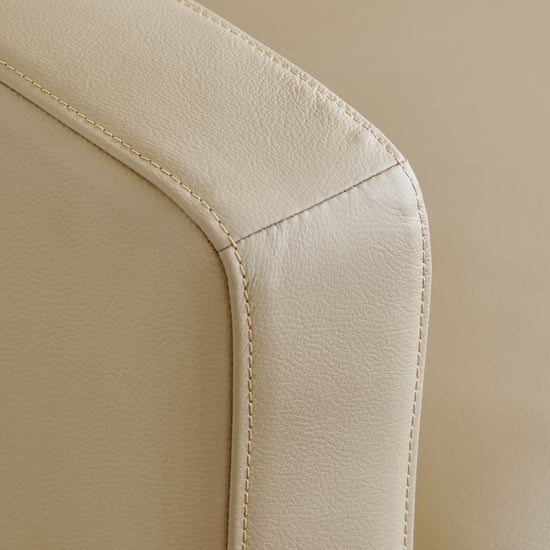 Parque NXT Half Leather 3+2 Seater Sofa Set - Cream