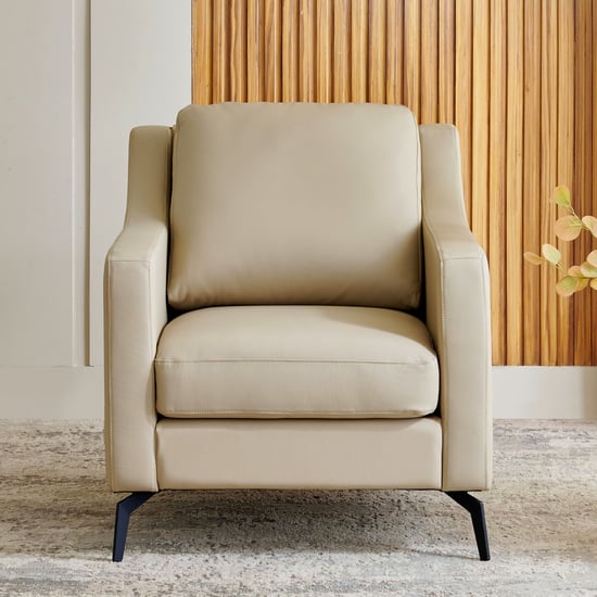 Parque NXT Half Leather 3+1+1 Seater Sofa Set - Cream