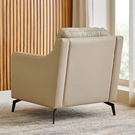 Parque NXT Half Leather 3+1+1 Seater Sofa Set - Cream