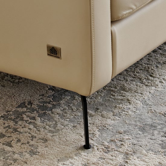 Parque NXT Half Leather 3+1+1 Seater Sofa Set - Cream