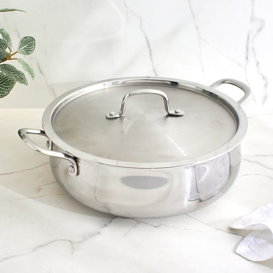 Terra Tales Carin Triply Stainless Steel Casserole with Lid - 5.5L