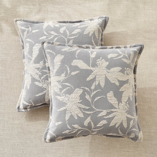 Windsor Rosia Set of 2 Woven Cushion Covers - 40x40cm