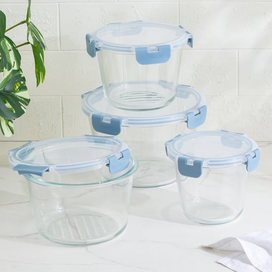Palestine Astero Deep Borosilicate Glass Storage Container - 1L