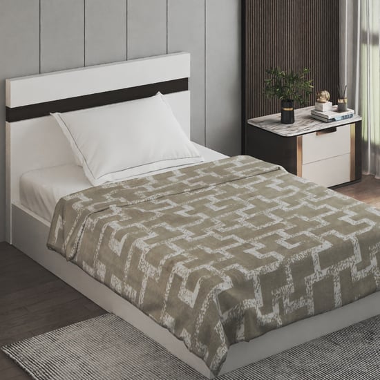 Archer Grid Printed Single Blanket