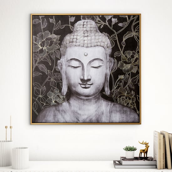 Artistry Regalia Canvas Buddha Foil Picture Frame - 60x60cm