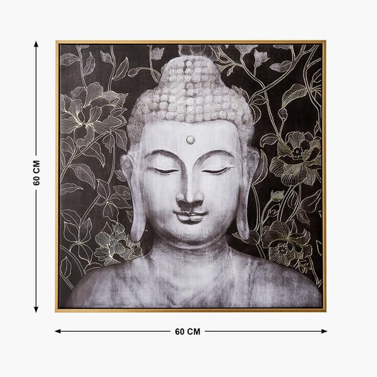 Artistry Regalia Canvas Buddha Foil Picture Frame - 60x60cm