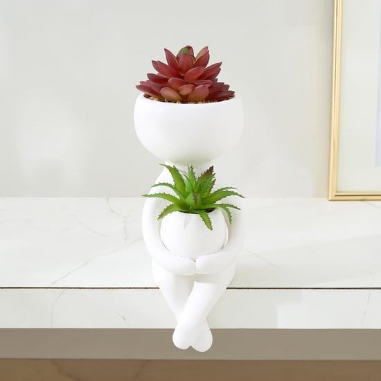 Gloria Elsa Artificial Succulent in Ceramic Pot