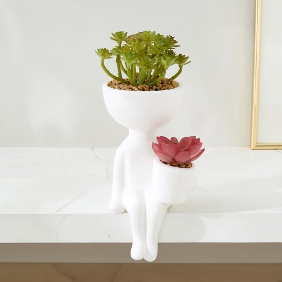 Gloria Elsa Artificial Succulent in Ceramic Pot