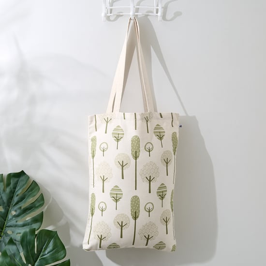 Garnet Scandi Cotton Tree Print Tote Bag