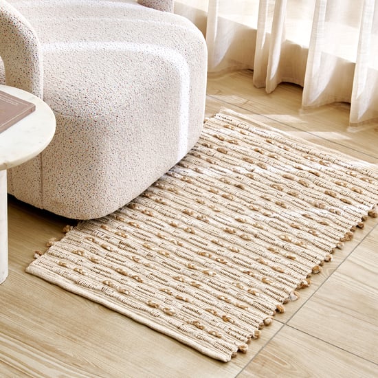 Natura Luna Jute Woven Dhurrie - 90x60cm