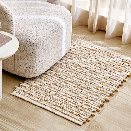 Natura Luna Jute Woven Dhurrie - 90x60cm