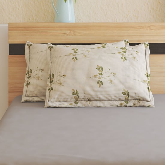 Ezra Meadow Set of 2 Floral Print Pillow Covers - 70x45cm
