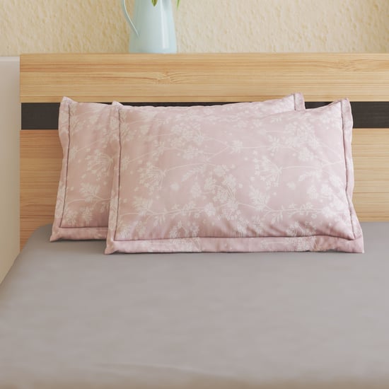 Ezra Silvertree Set of 2 Floral Print Pillow Covers - 70x45cm