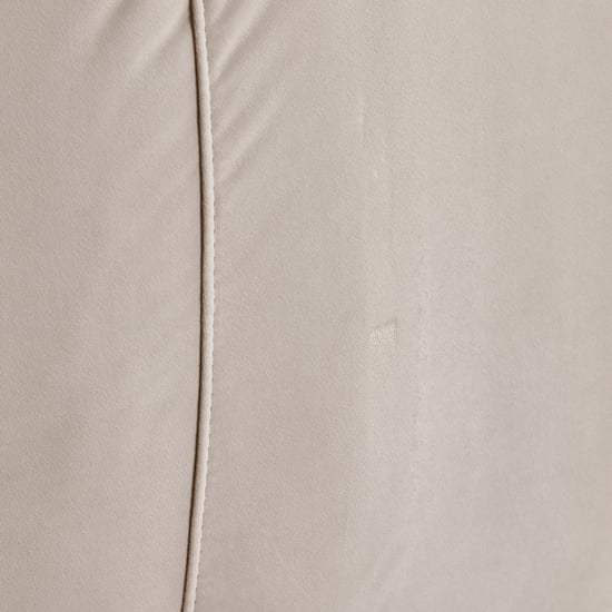 (Refurbished) Homeshores Fabric 3-Seater Sofa with Cushions - Beige