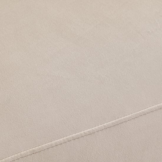 (Refurbished) Homeshores Fabric 3-Seater Sofa with Cushions - Beige