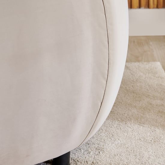 (Refurbished) Homeshores Fabric 3-Seater Sofa with Cushions - Beige