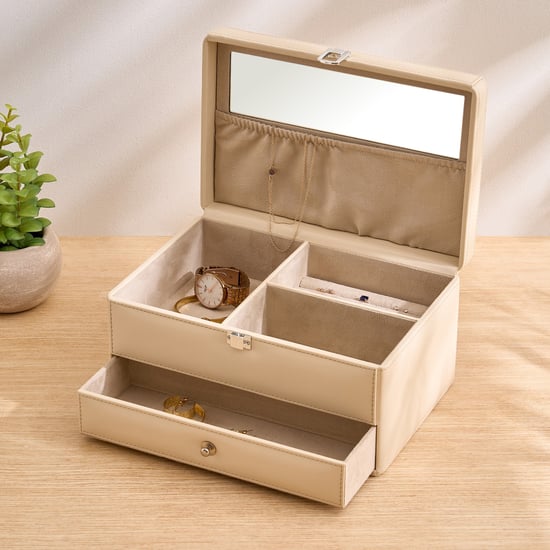 Orion Elegance Wooden 2-Tier Jewellery Box