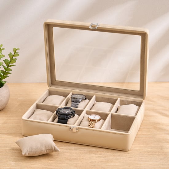 Orion Elegance Wooden 8-Compartment Watch Box