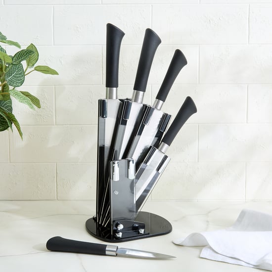Slash Moritz Set of 5 Knives with Stand