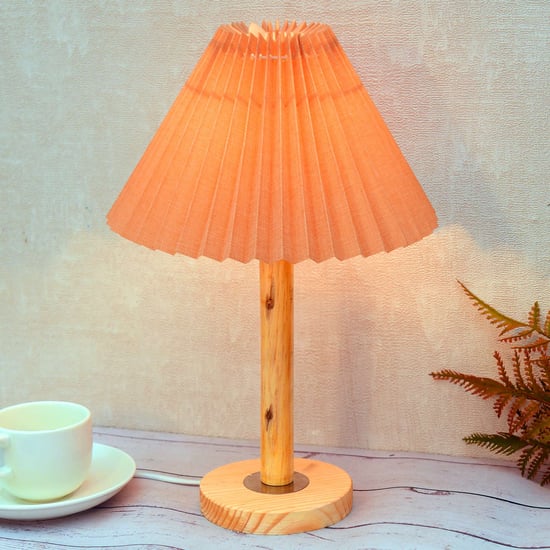 HOMESAKE Wooden Table Lamp