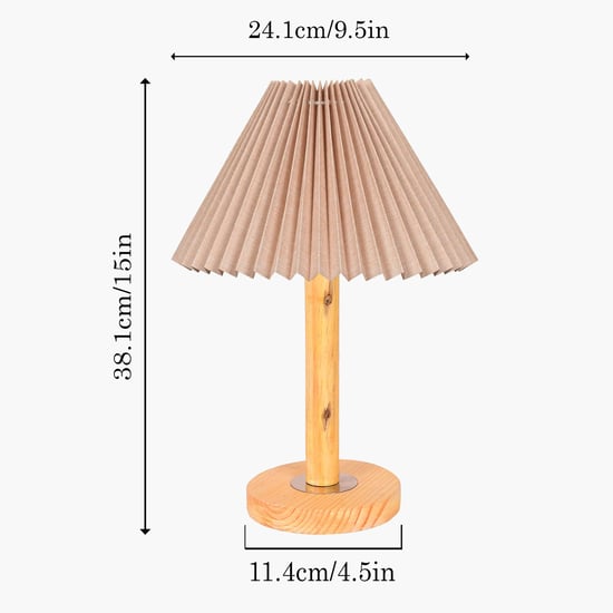 HOMESAKE Wooden Table Lamp