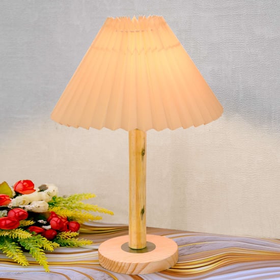 HOMESAKE Wooden Table Lamp