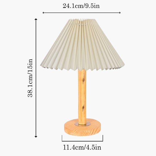 HOMESAKE Wooden Table Lamp