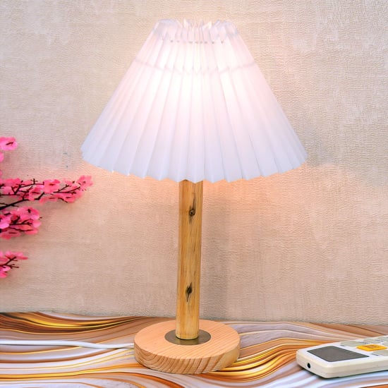 HOMESAKE Wooden Table Lamp