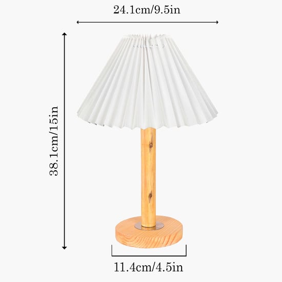 HOMESAKE Wooden Table Lamp