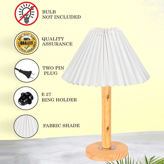 HOMESAKE Wooden Table Lamp