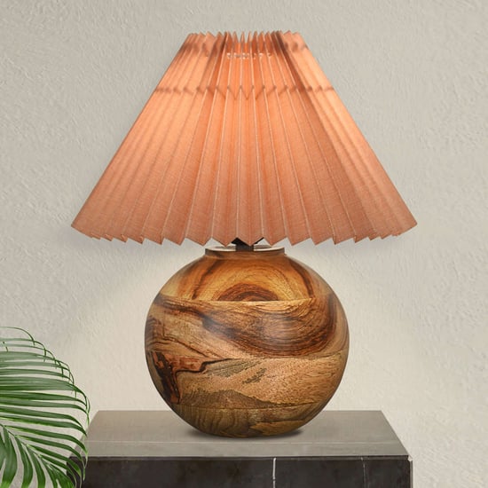 HOMESAKE Wooden Table Lamp