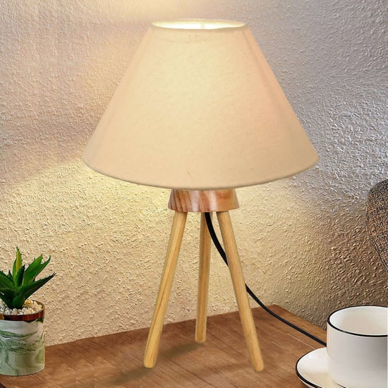 HOMESAKE Wooden Table Lamp
