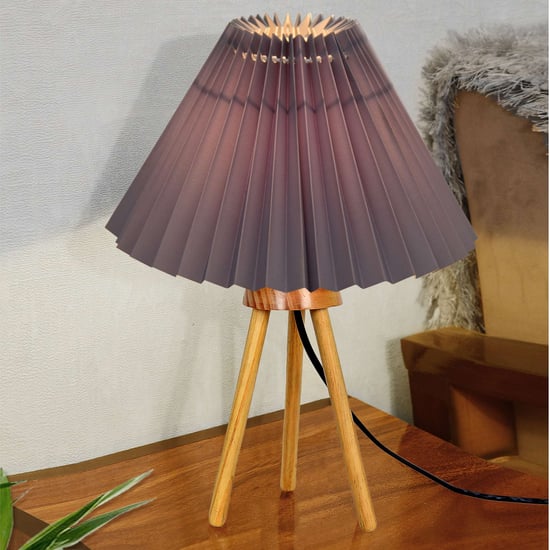 HOMESAKE Wooden Table Lamp