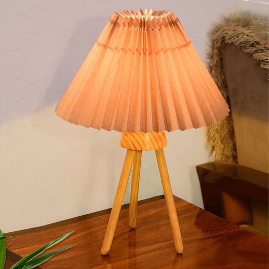 HOMESAKE Wooden Table Lamp