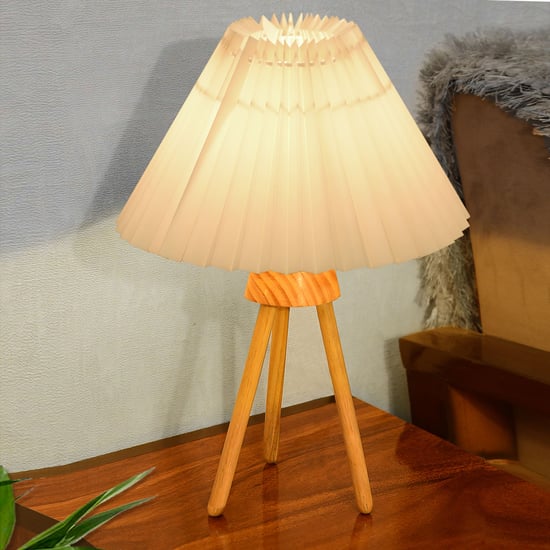 HOMESAKE Wooden Table Lamp